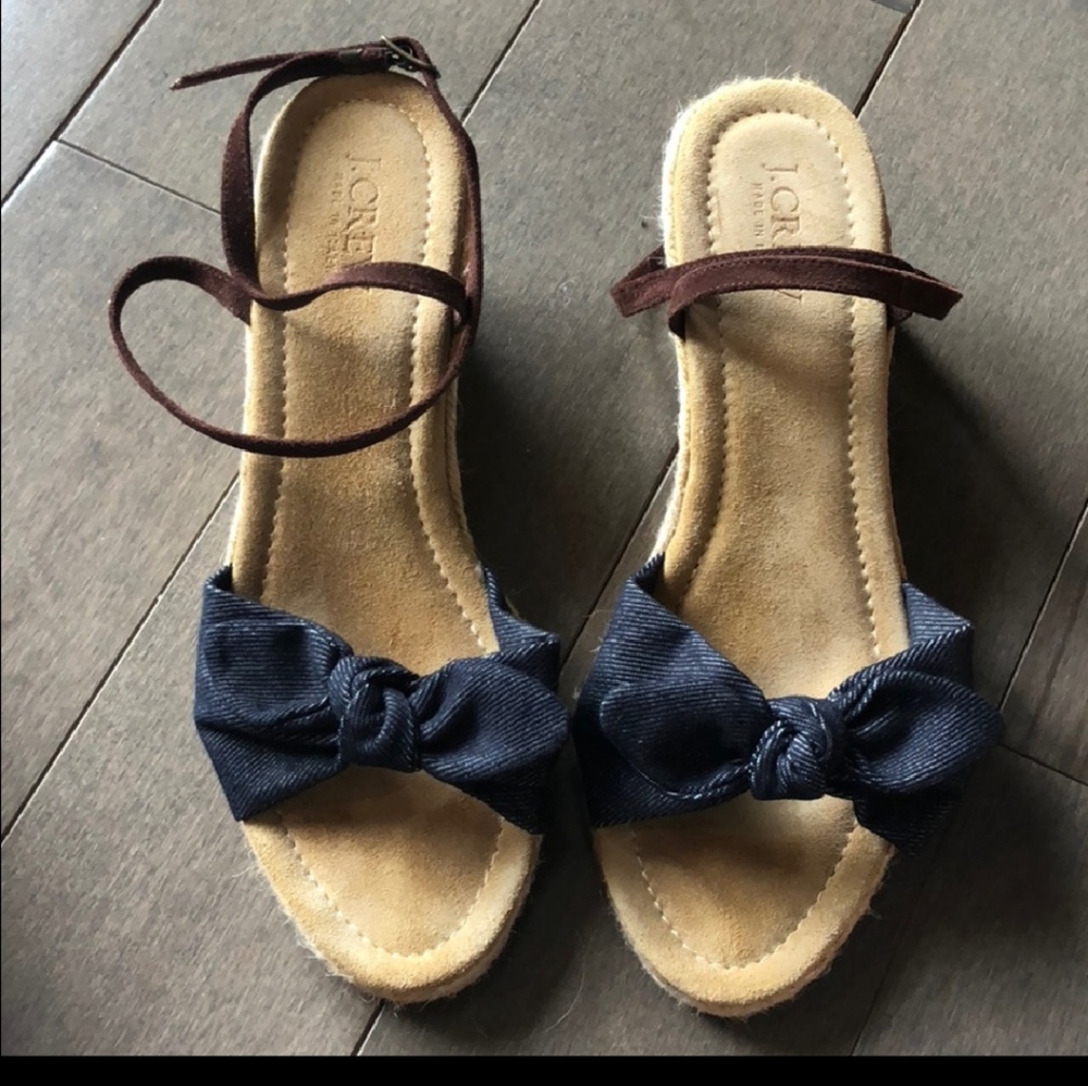 COPY - J Crew Blue Denim Espadrille Sandal Size 8
